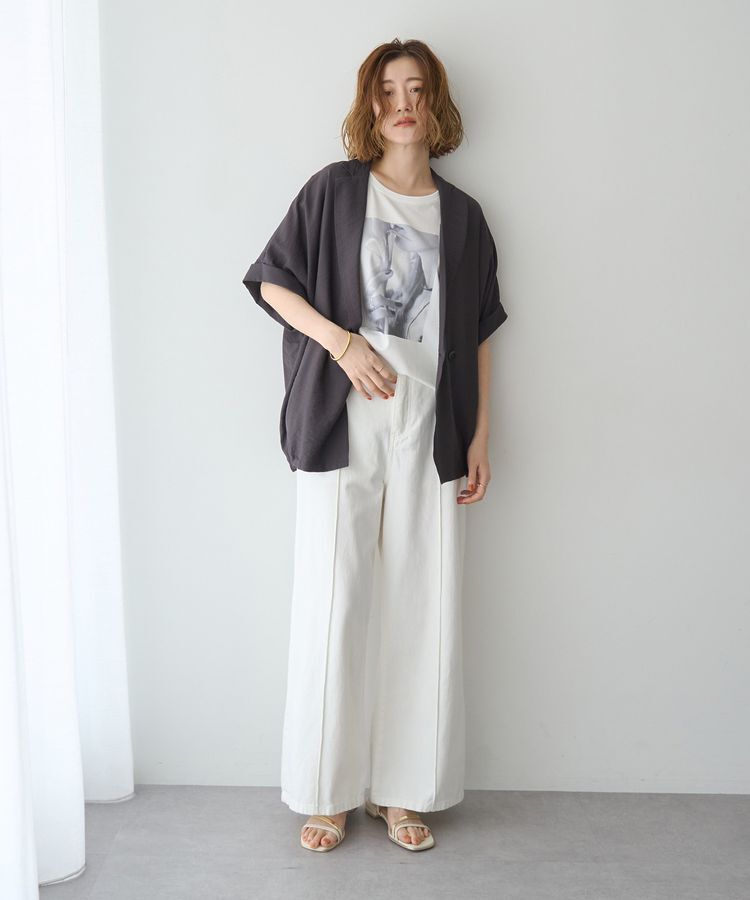 YECCA VECCA「綿麻バギーツイルパンツ」|その他|