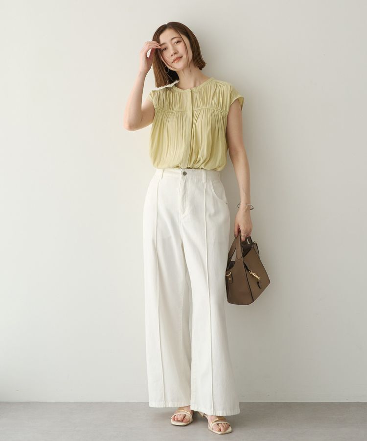 YECCA VECCA「綿麻バギーツイルパンツ」|その他|