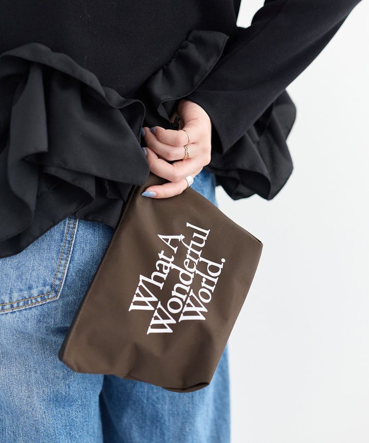 YECCA VECCA「【ERIE WORKS】WENDY Pouch」|ポーチ|Brown
