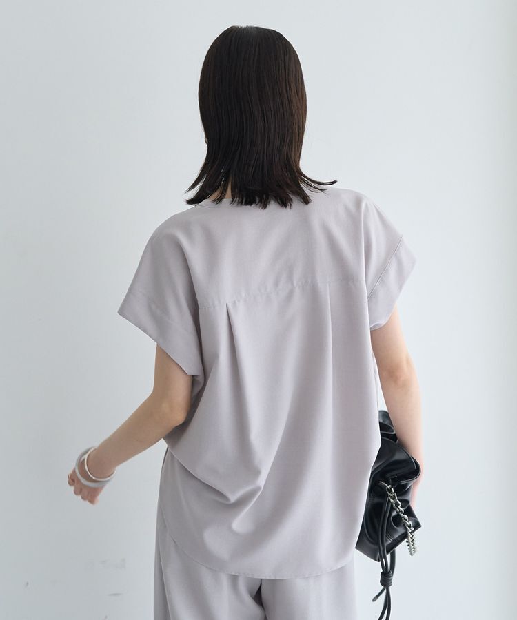 YECCA VECCA「【洗濯機洗い可/セットアップ可】サラサラスキッパーブラウス」|シャツ・ブラウス|