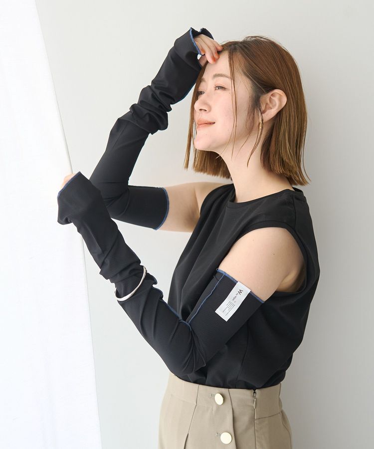 YECCA VECCA「【Wpc.】UVカット接触冷感アームカバー」|その他|Black