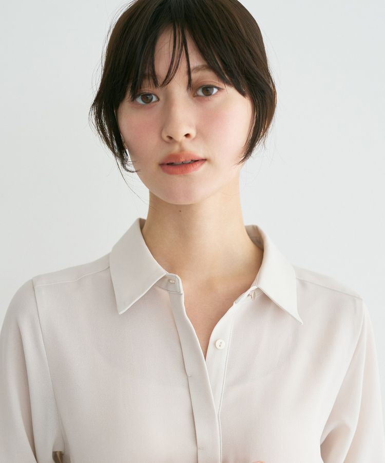 YECCA VECCA「【接触冷感】ベルト付きシャツワンピース」|ワンピース|