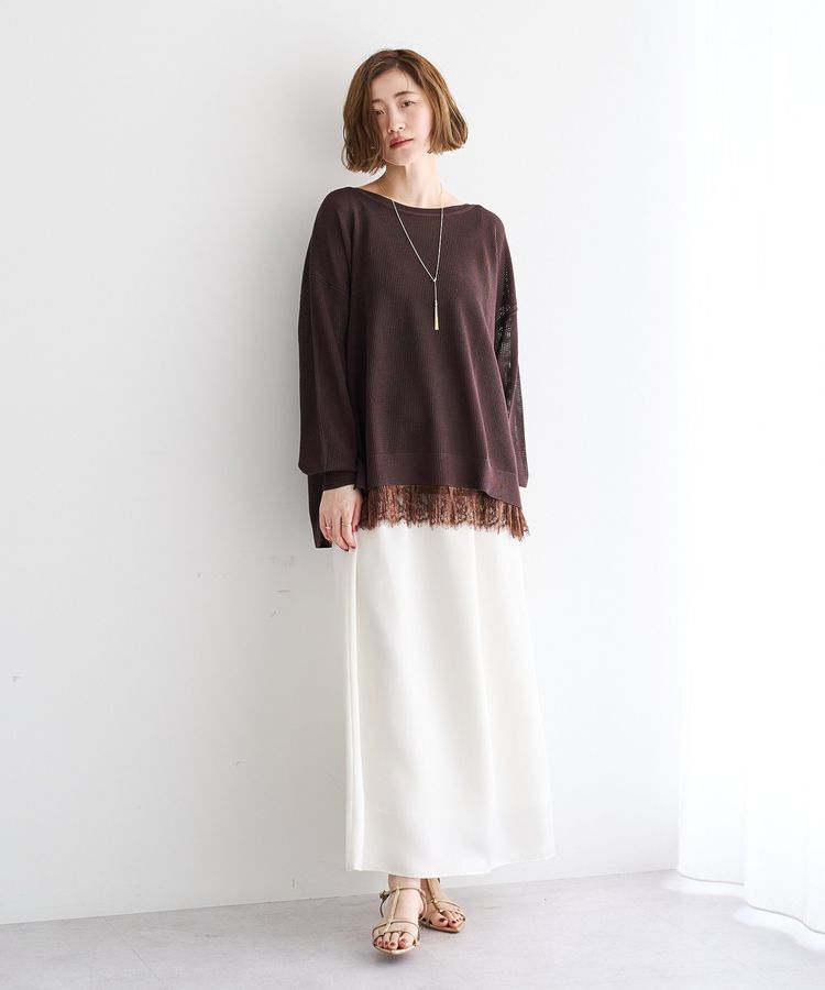 Editt by YECCA VECCA「メッシュルーズニット」|ニット・セーター|