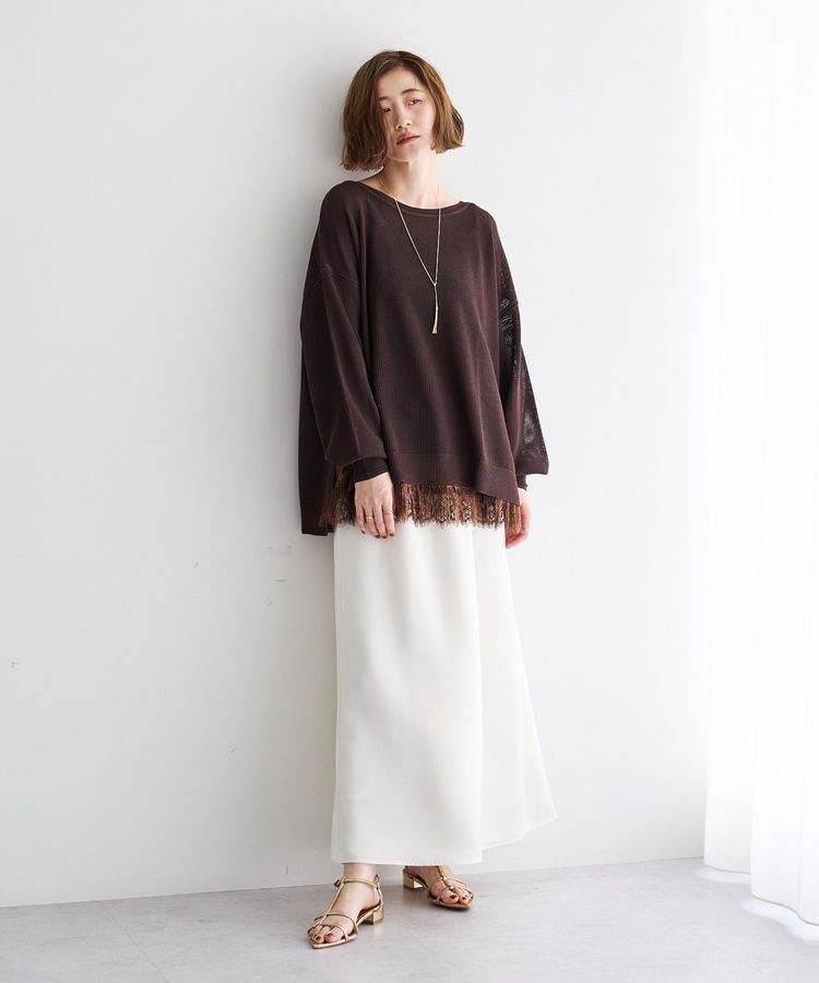 Editt by YECCA VECCA「メッシュルーズニット」|ニット・セーター|