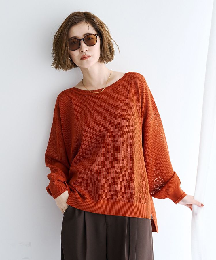 Editt by YECCA VECCA「メッシュルーズニット」|ニット・セーター|Terracotta