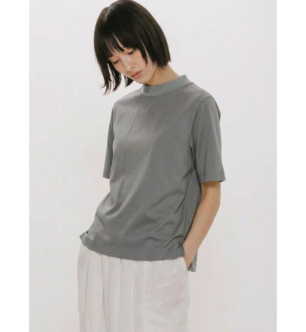 MIDIUMISOLID「MIDIUMISOLID for Ladies コンパクトT」|Tシャツ・カットソー|グレー