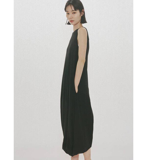 MIDIUMISOLID「MIDIUMISOLID for Ladies ジャージツイストヘムワンピース」|ワンピース|