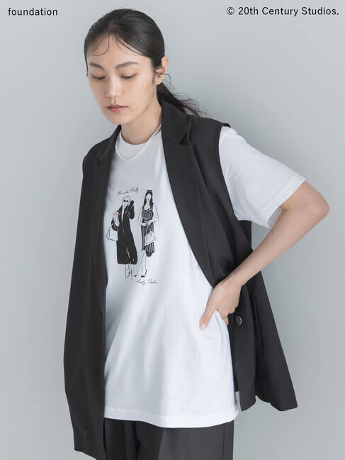 Te chichi「【プラダを着た悪魔】ミランダ&アンドレアTシャツ」|Tシャツ・カットソー|オフホワイト