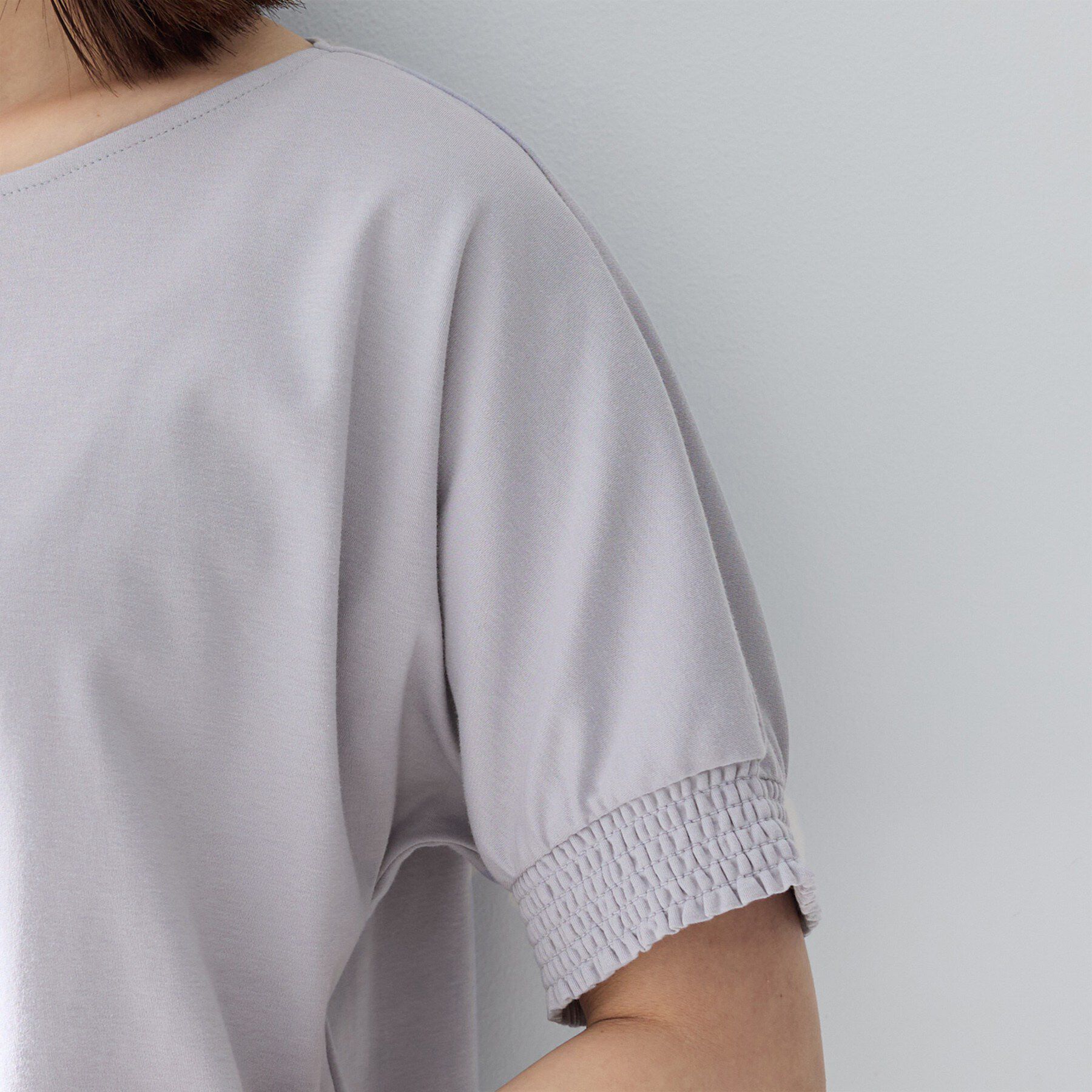 UNTITLED「【接触冷感/汗染み防止/吸水速乾/UVカット】シャーリングプルオーバー」|Tシャツ・カットソー|