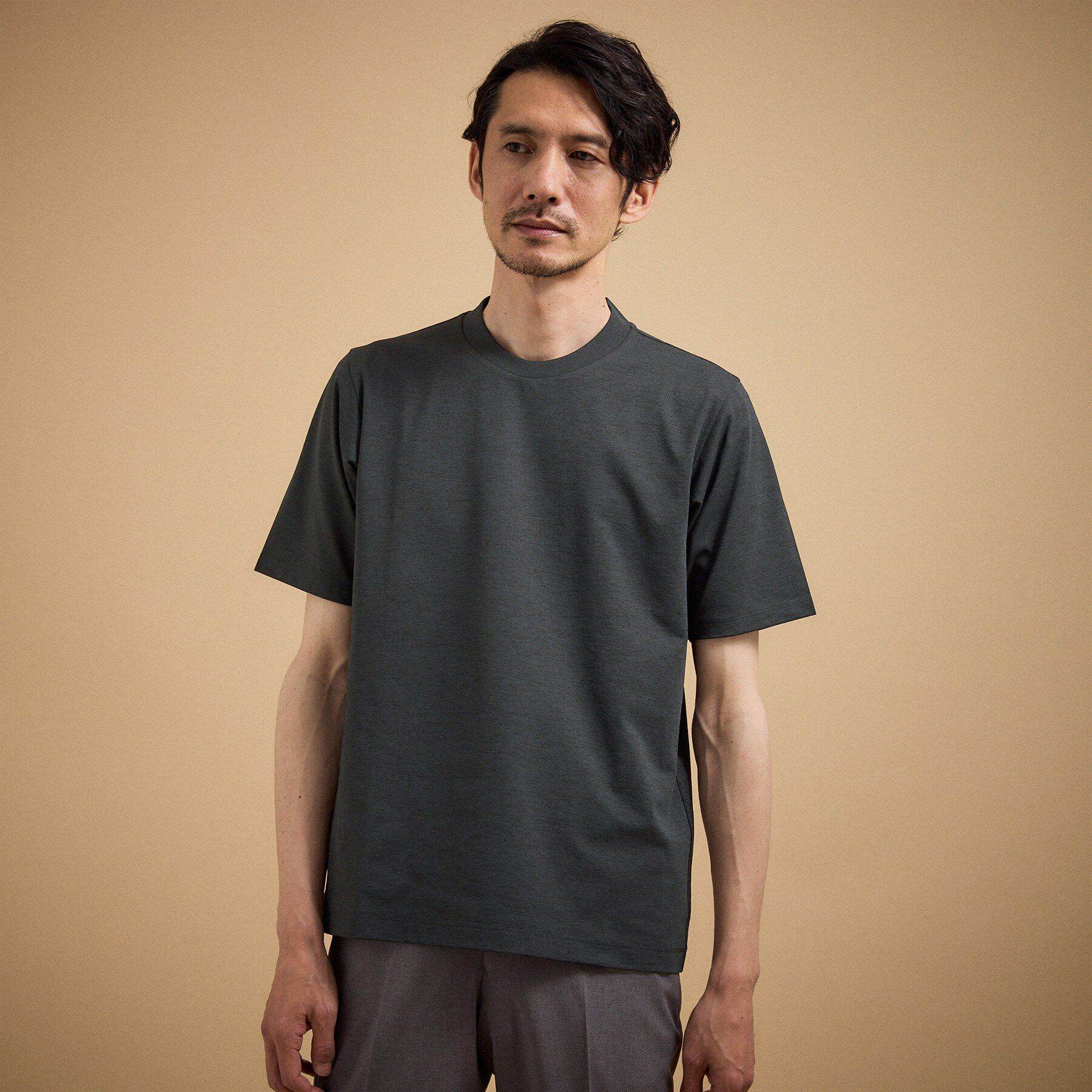 TAKEO KIKUCHI「【汗染み軽減/接触冷感】テーラード Tシャツ」|Tシャツ・カットソー|
