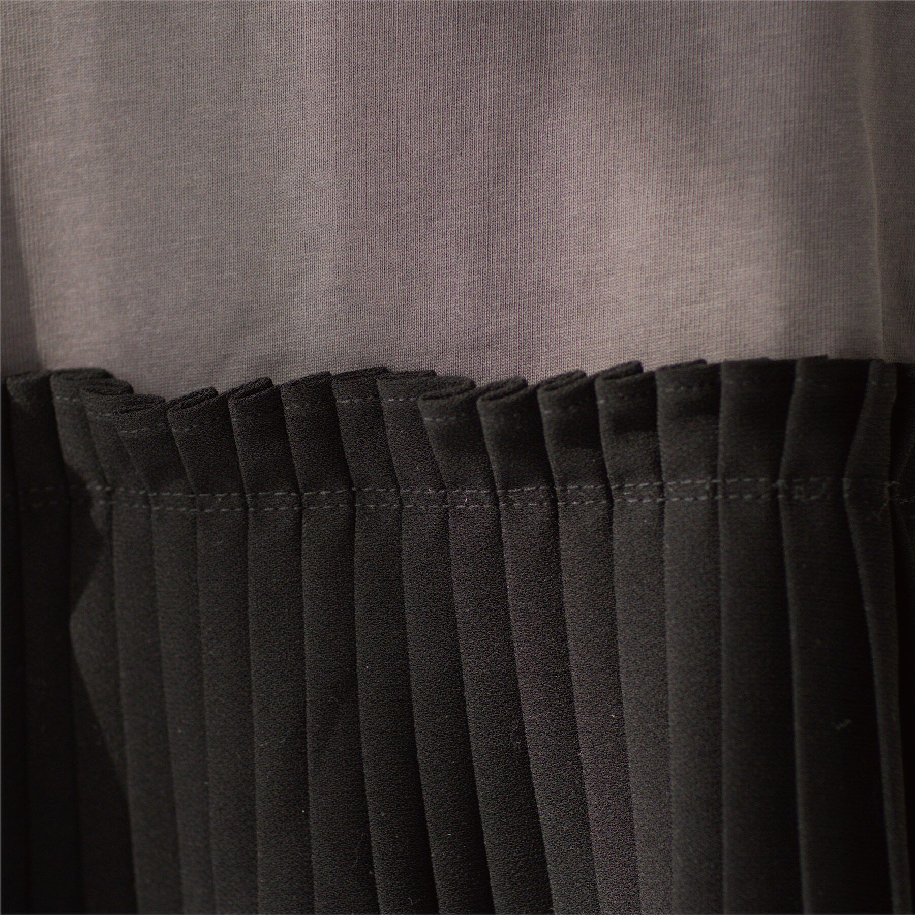 OPAQUE.CLIP「プリーツデザインドッキングトップス」|Tシャツ・カットソー|