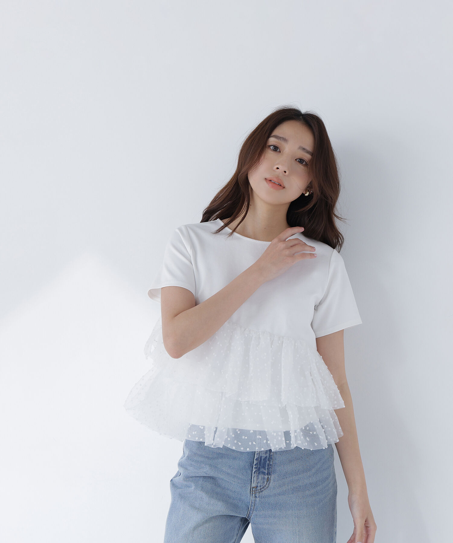  「カットドビーティアードカットソー」|Tシャツ・カットソー|