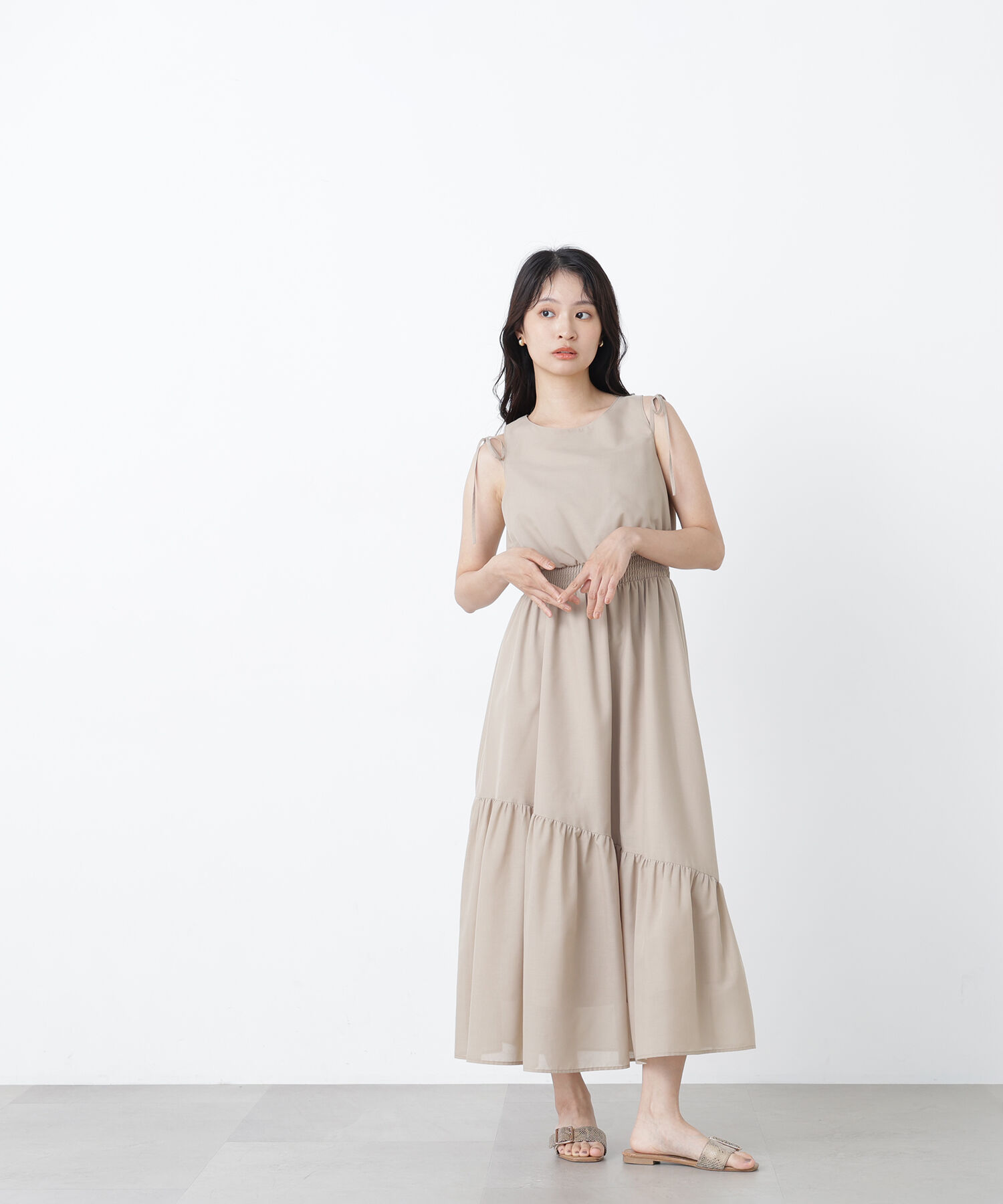  「〈N.〉ショルダーリボンワンピース」|ワンピース|