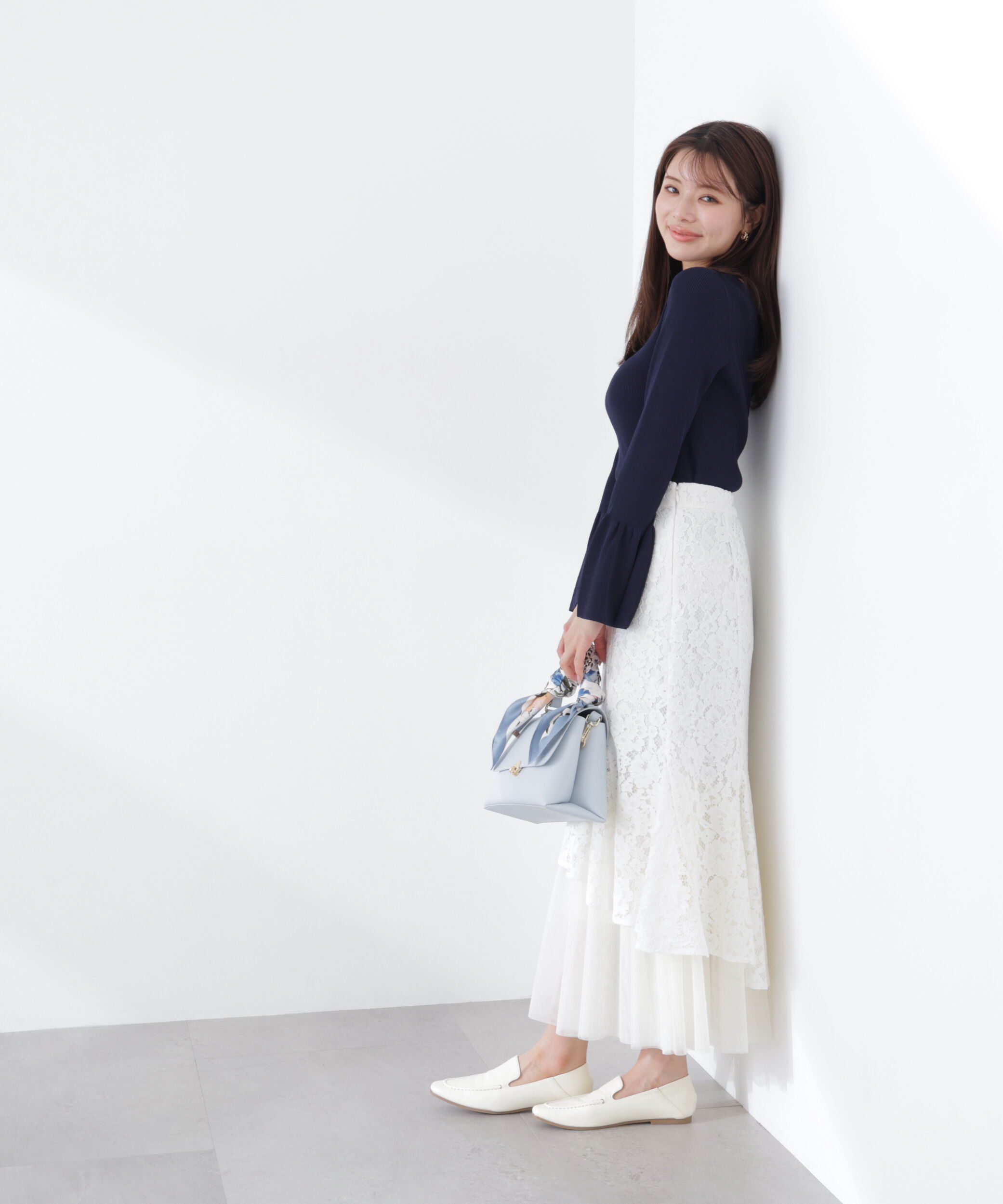 PROPORTION BODY DRESSING「チュールドッキングレーススカート　26SS」|スカート|