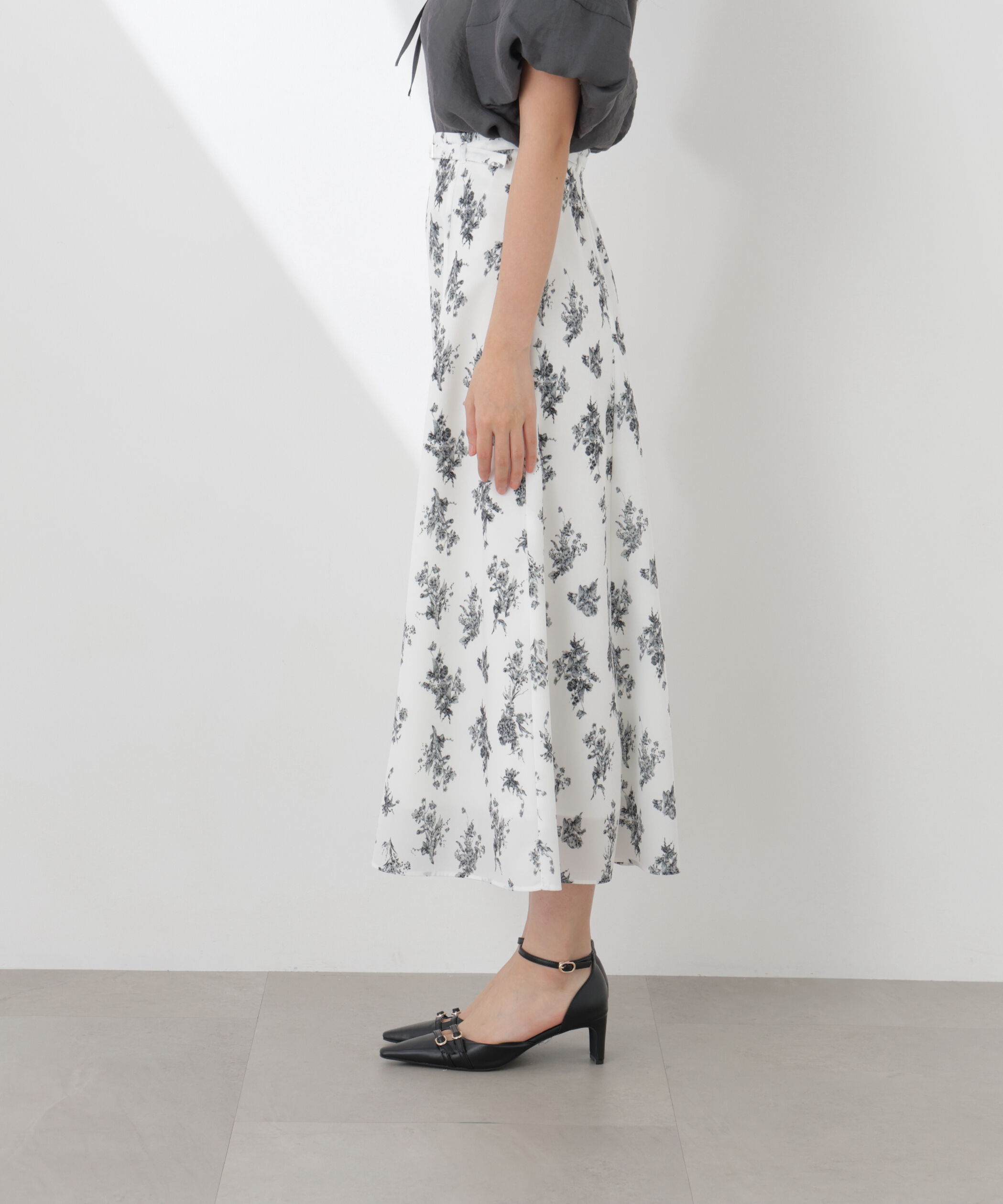 PROPORTION BODY DRESSING「フラワープリントフレアスカート　26SS」|スカート|