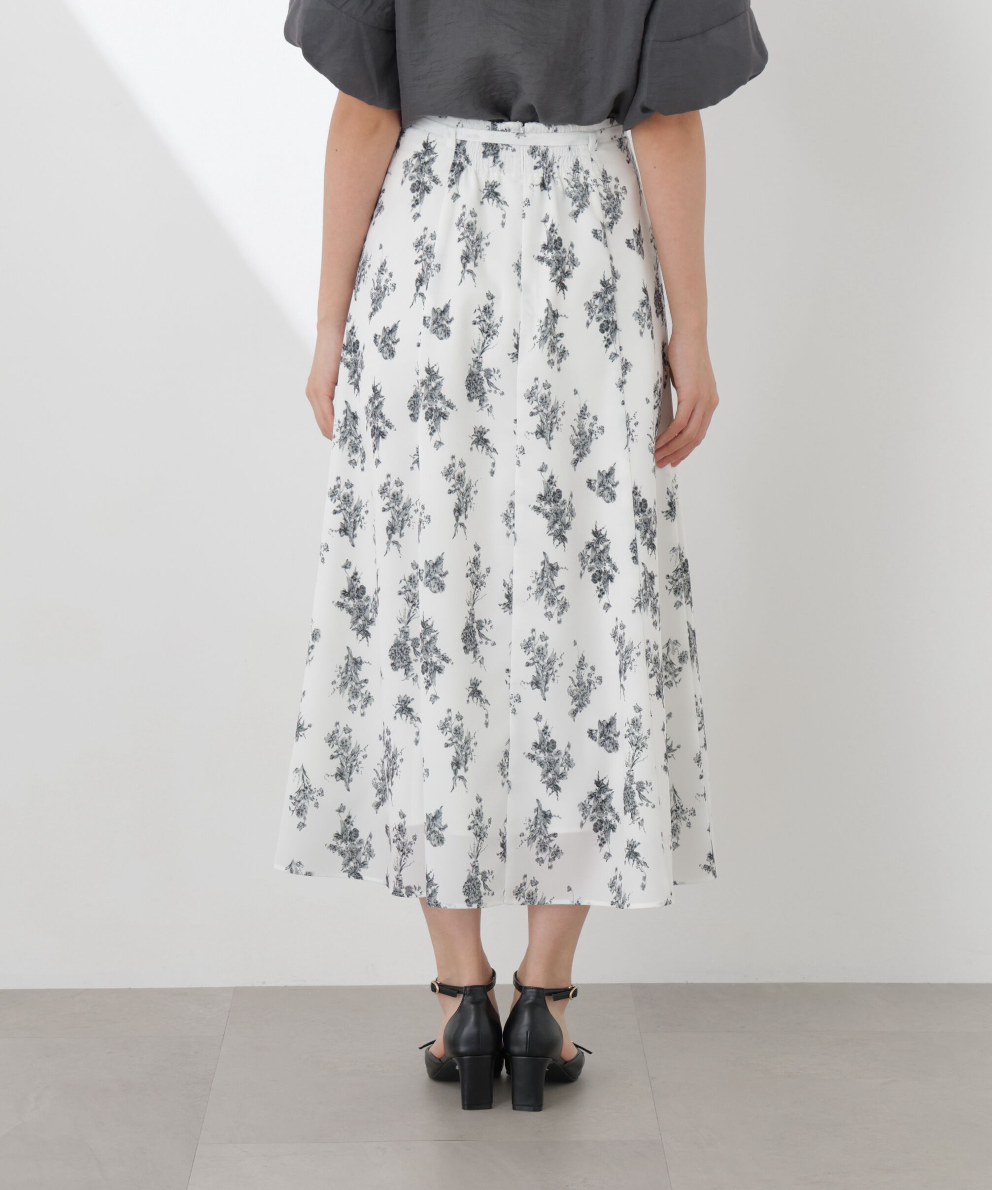 PROPORTION BODY DRESSING「フラワープリントフレアスカート　26SS」|スカート|