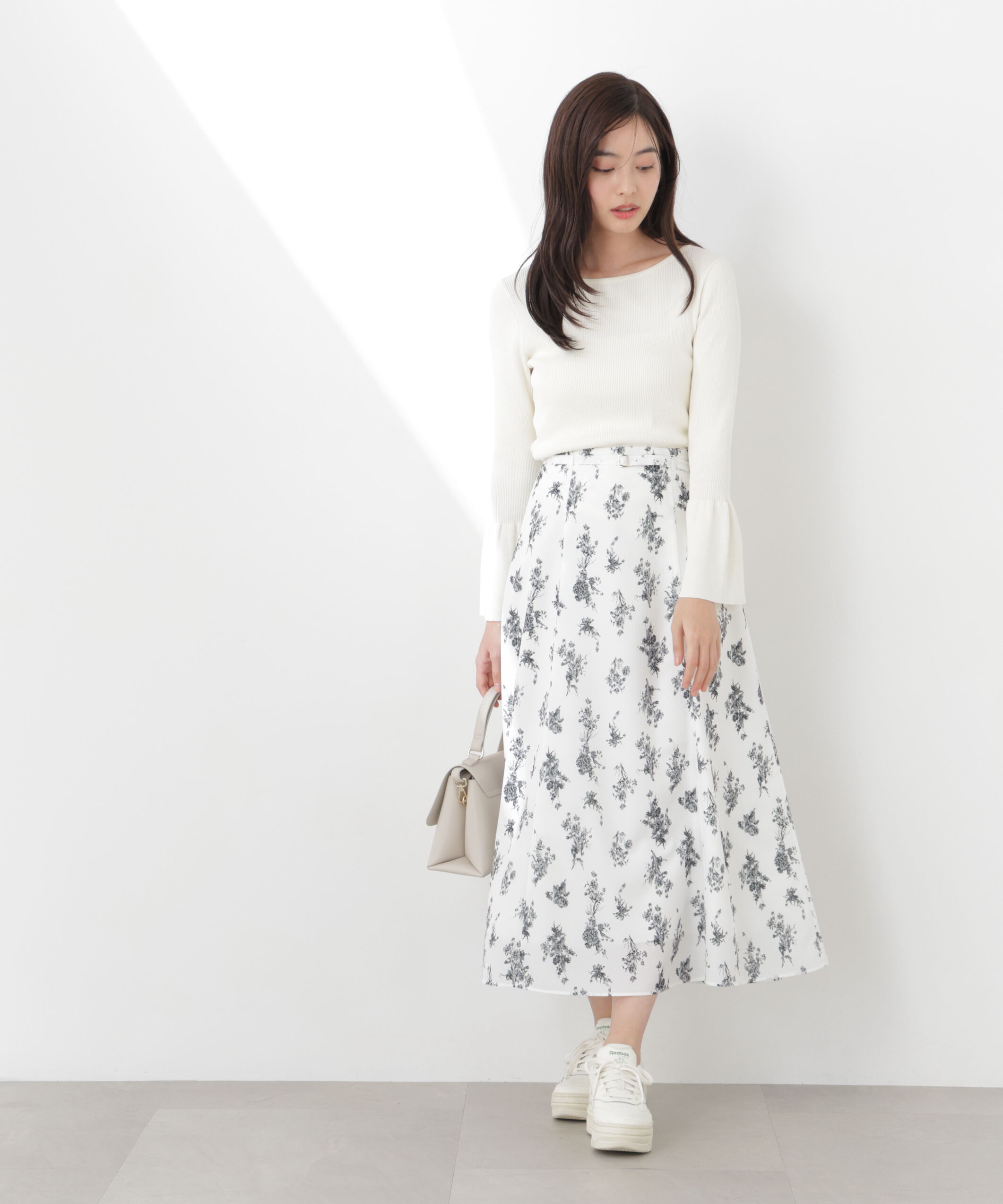 PROPORTION BODY DRESSING「フラワープリントフレアスカート　26SS」|スカート|