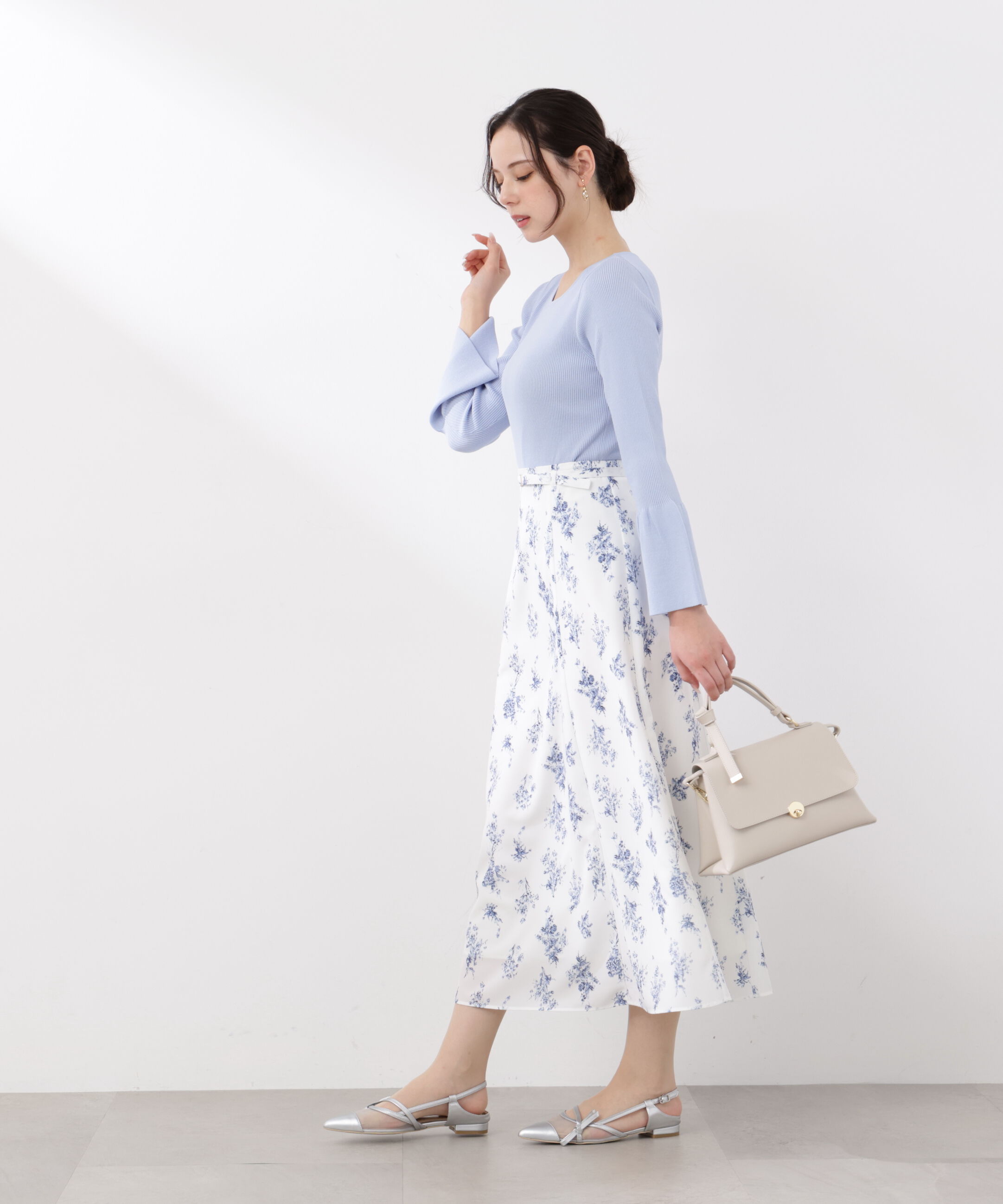 PROPORTION BODY DRESSING「フラワープリントフレアスカート　26SS」|スカート|