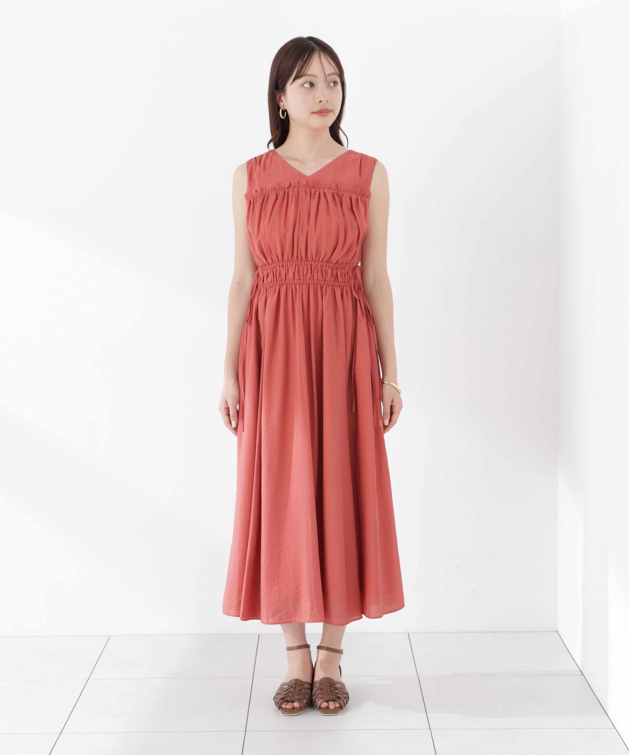 PROPORTION BODY DRESSING「ウエストリボンギャザーワンピース」|ワンピース|