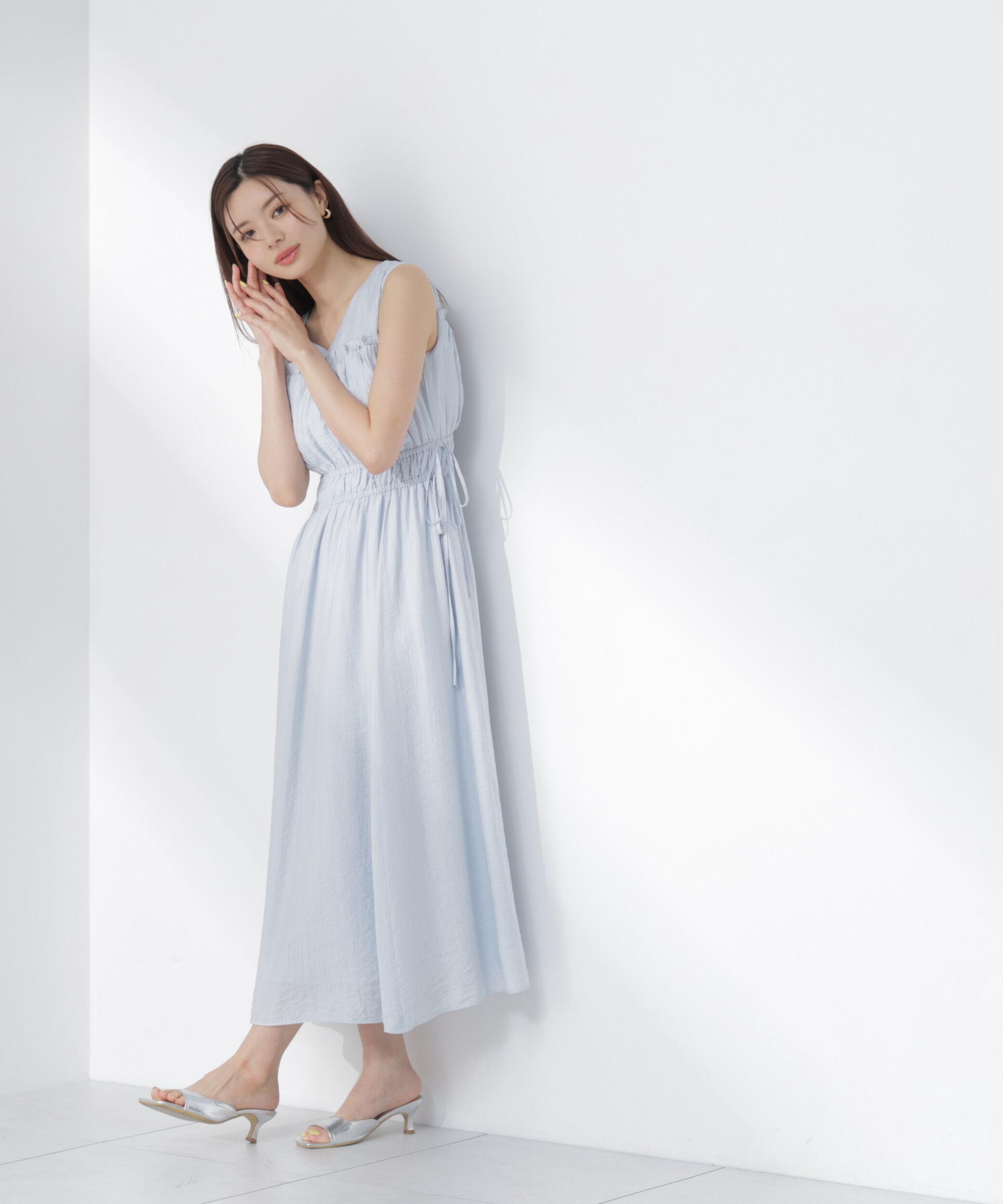 PROPORTION BODY DRESSING「ウエストリボンギャザーワンピース」|ワンピース|