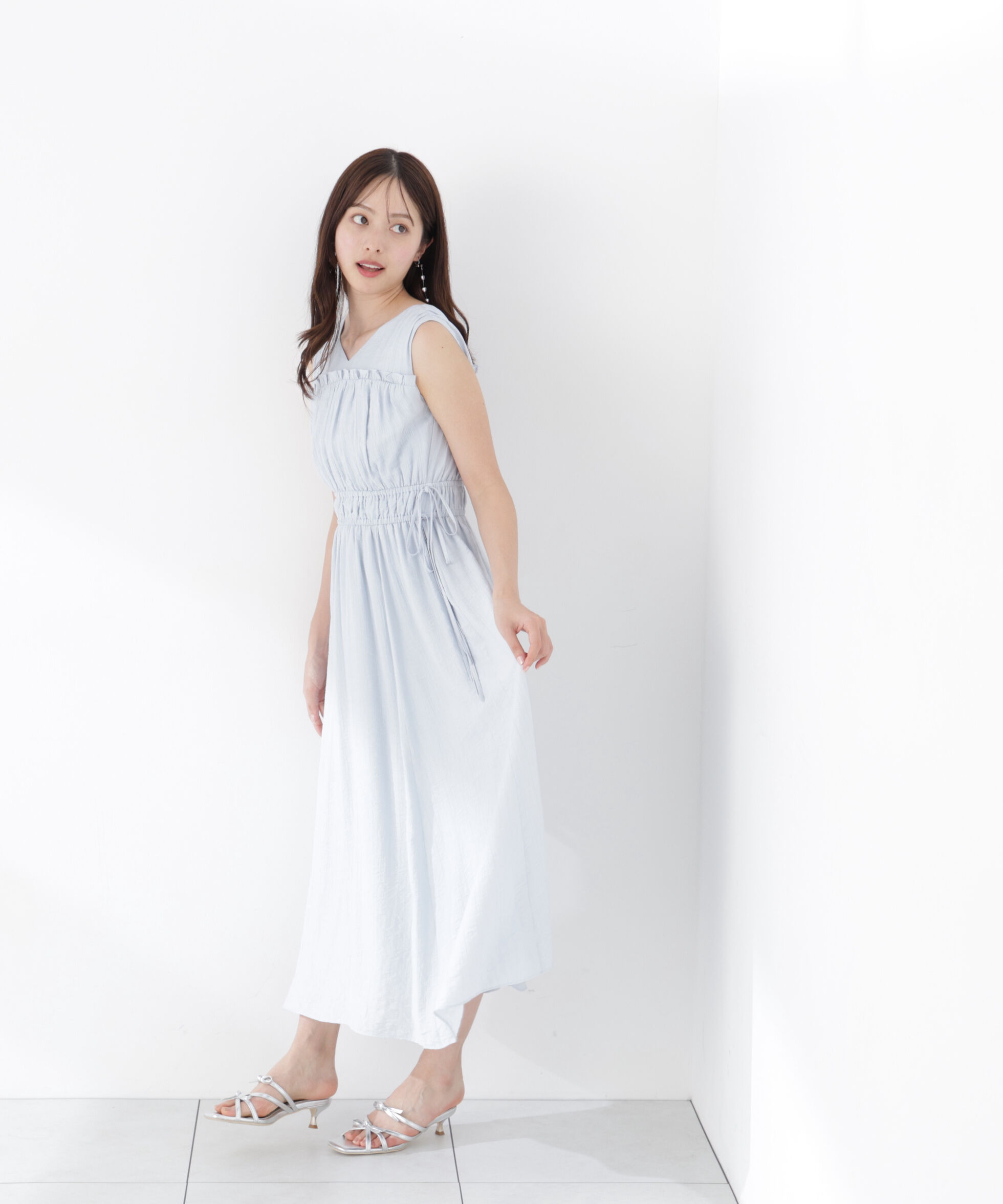 PROPORTION BODY DRESSING「ウエストリボンギャザーワンピース」|ワンピース|
