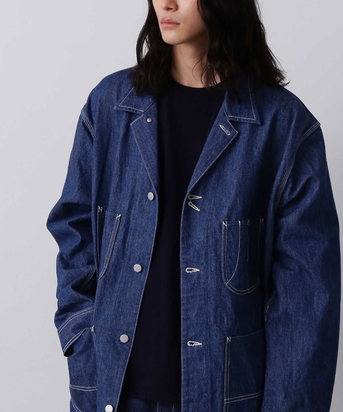 YLEVE 「Ｙ / 13oz ORGANIC COTTON DENIM COVERALL JACKET」|ブルゾン・スタジャン|