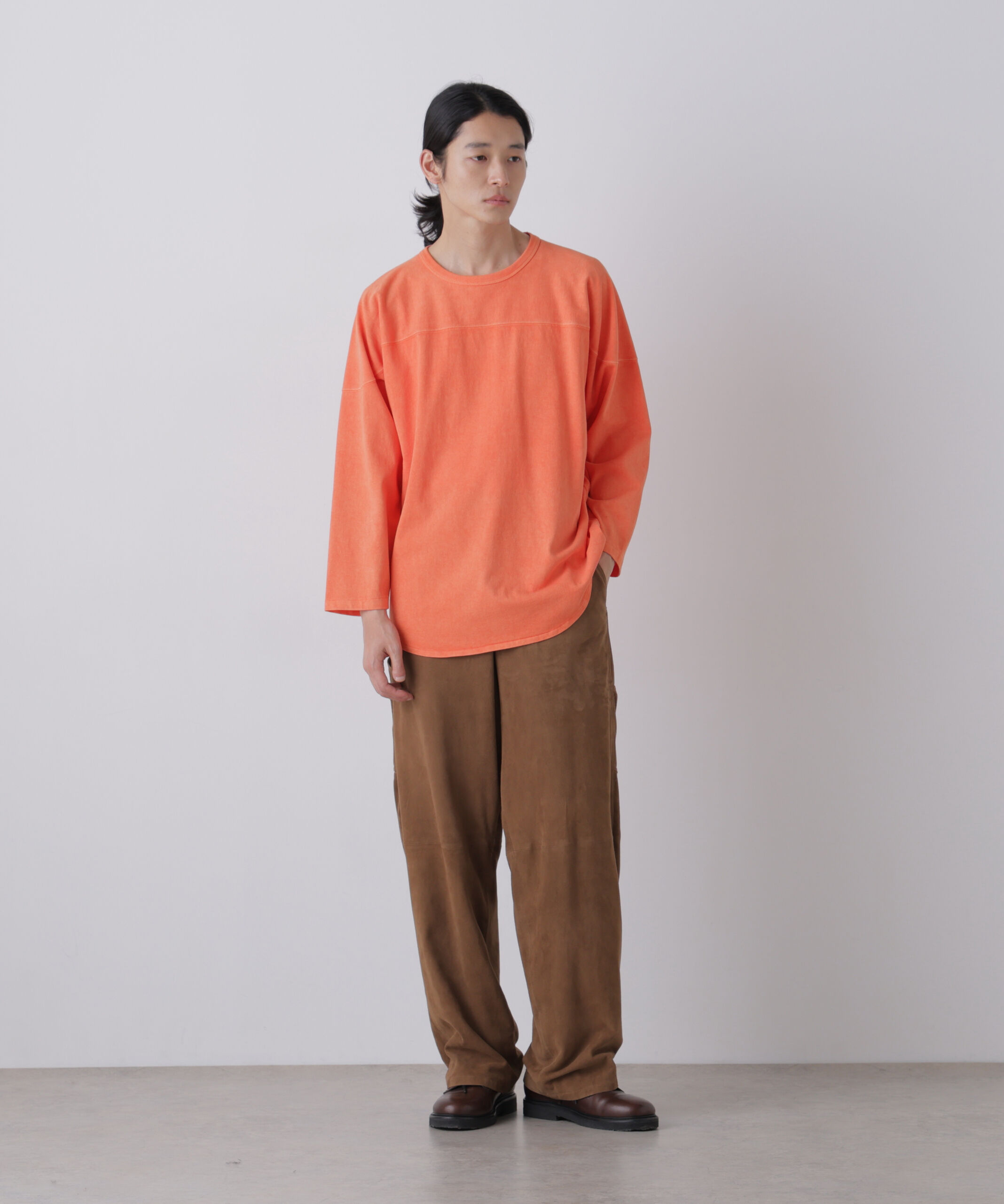 YLEVE 「YLEVE / PIGMENT DYED COTTON FOOTBALL T」|Tシャツ・カットソー|