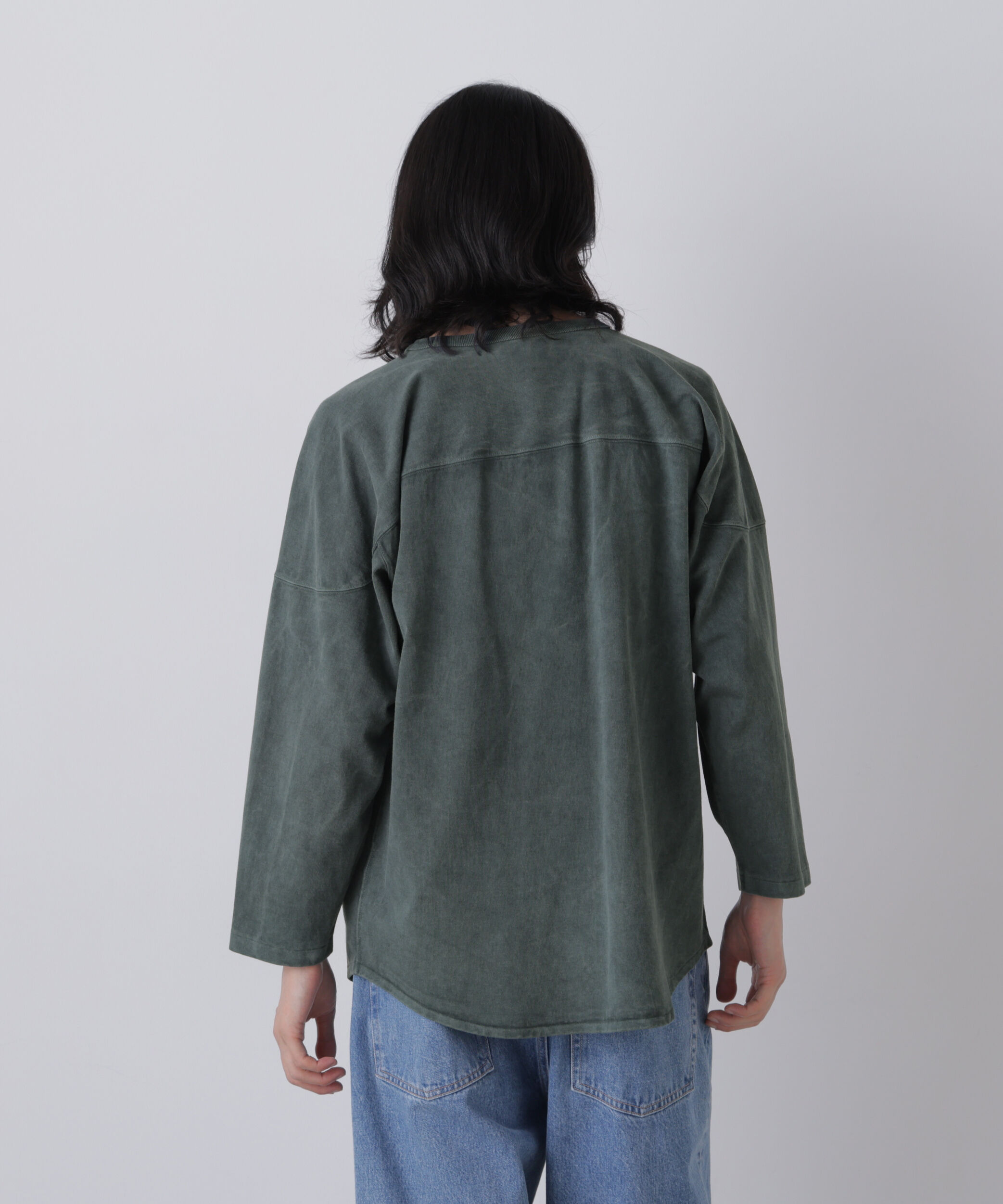 YLEVE 「YLEVE / PIGMENT DYED COTTON FOOTBALL T」|Tシャツ・カットソー|