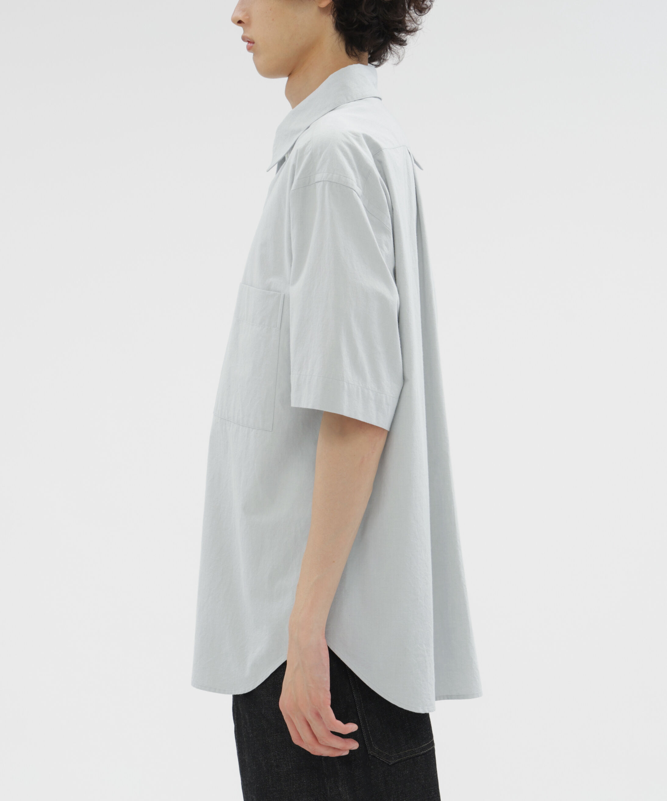 MARGARET HOWELL「MELANGE COTTON POPLIN SHIRT」|シャツ・ブラウス|