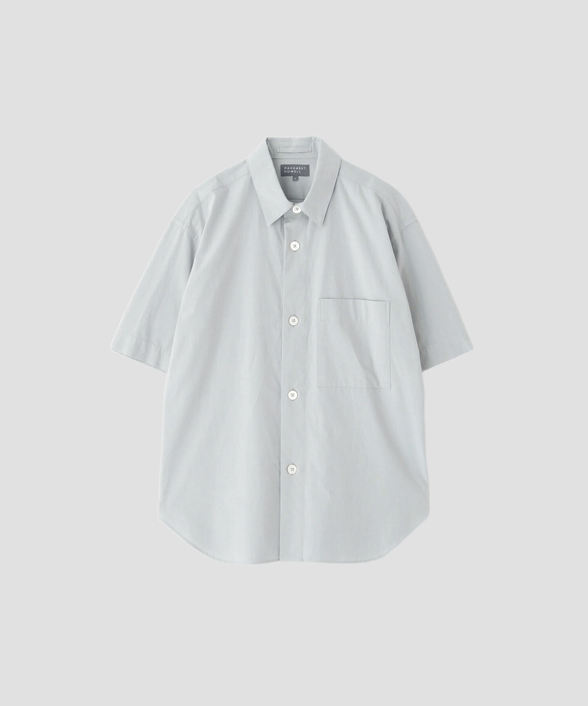 MARGARET HOWELL「MELANGE COTTON POPLIN SHIRT」|シャツ・ブラウス|