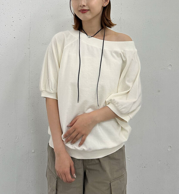 archives「ピグメントオフショルミドルスウェット」|Tシャツ・カットソー|