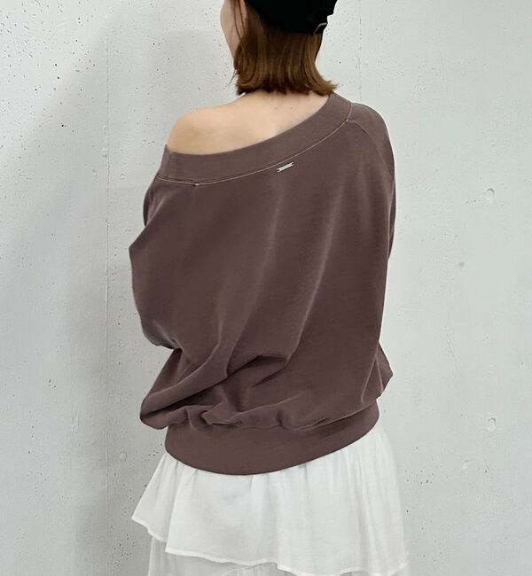 archives「ピグメントオフショルミドルスウェット」|Tシャツ・カットソー|