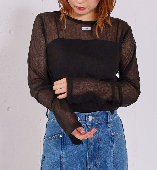 archives「スラブカットクルーネックトップス」|Tシャツ・カットソー|