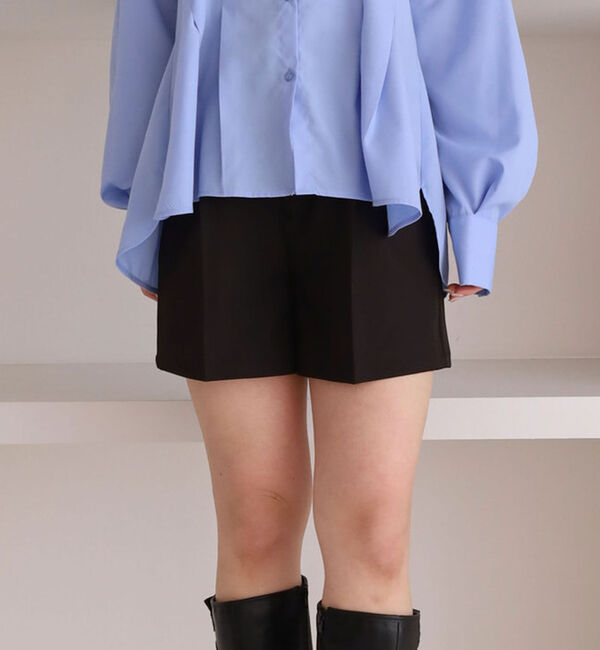 archives「【ＯＮかわ】ウォッシャブルベルト付きショートパンツ／」|その他|BLACK