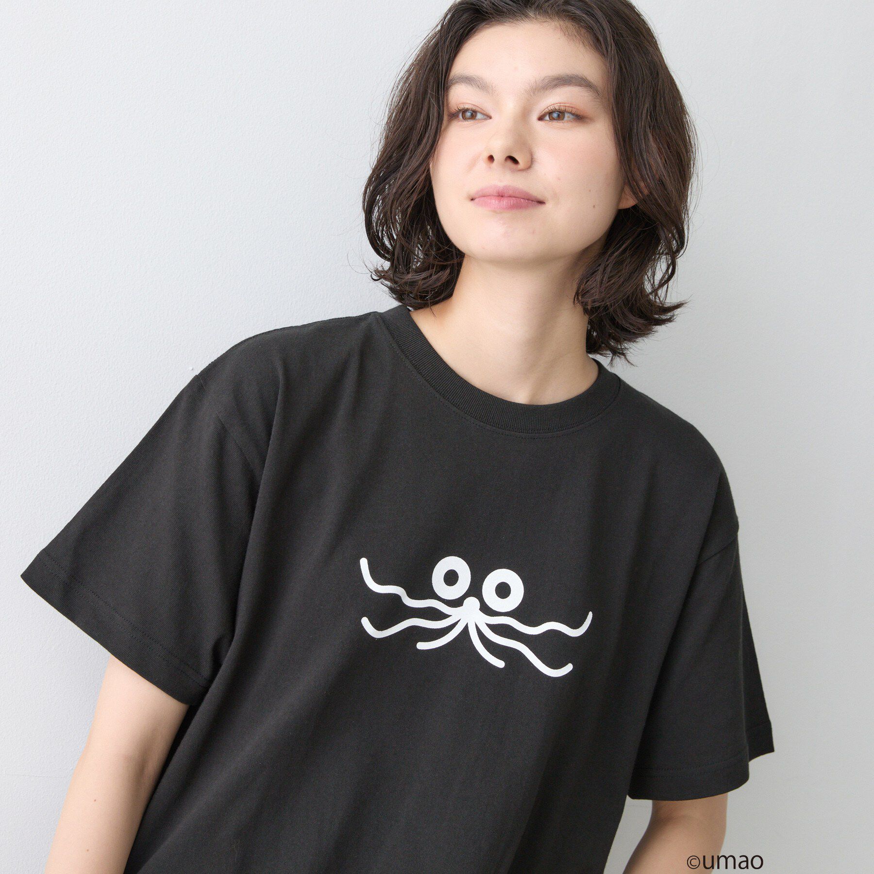 Dessin「UMAO&times;Dessinコラボ プリントキャットフェイスT」|Tシャツ・カットソー|