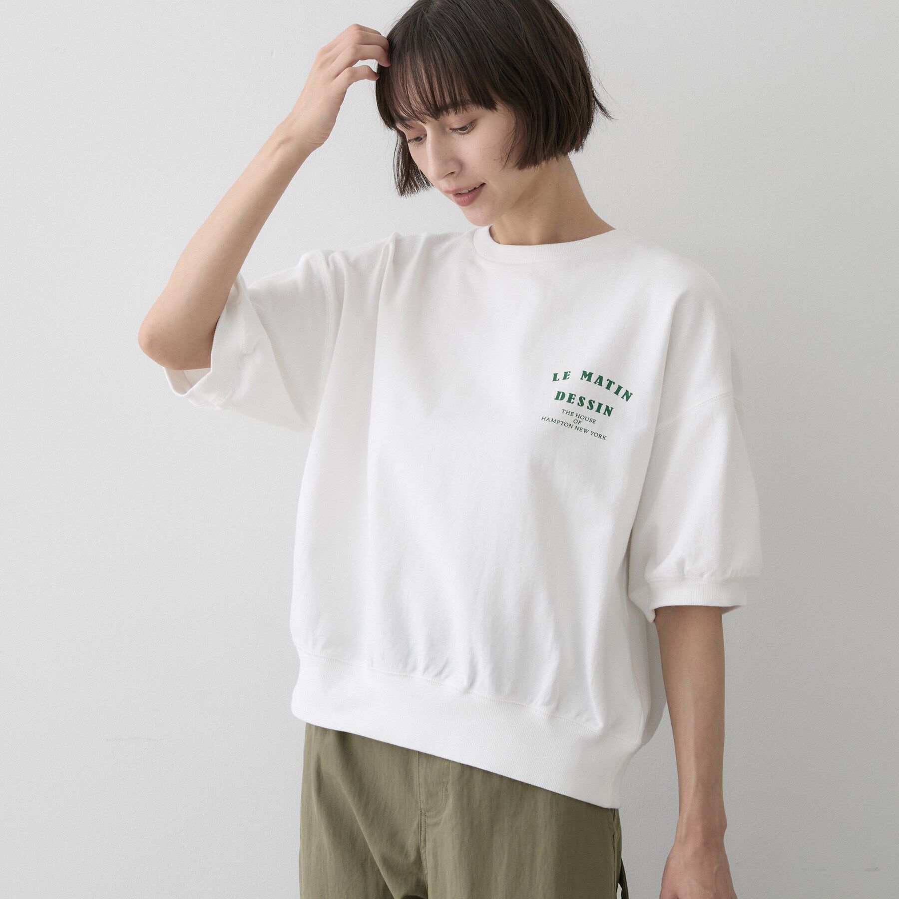 Dessin「ハーフスリーブロゴプルオーバー」|Tシャツ・カットソー|