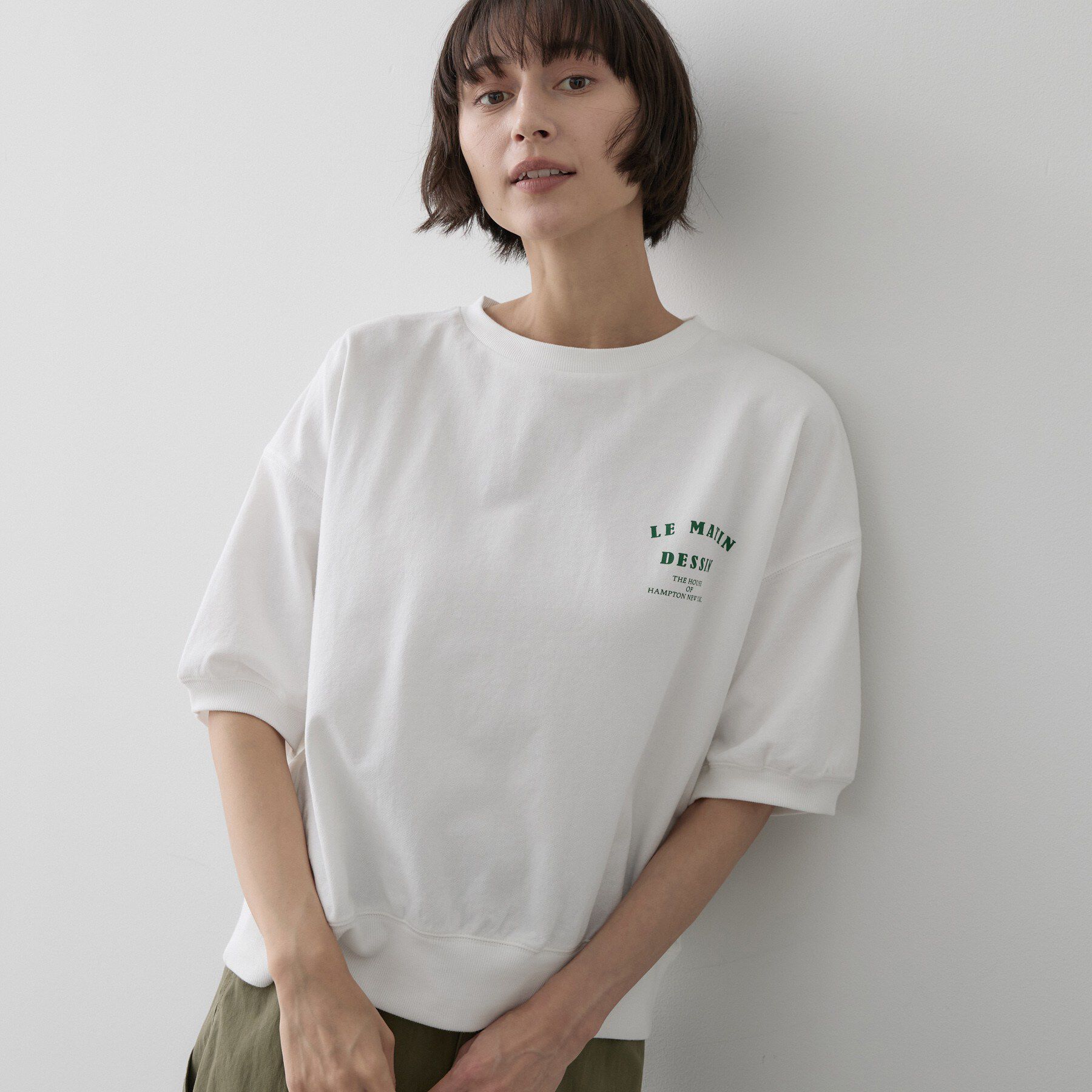 Dessin「ハーフスリーブロゴプルオーバー」|Tシャツ・カットソー|
