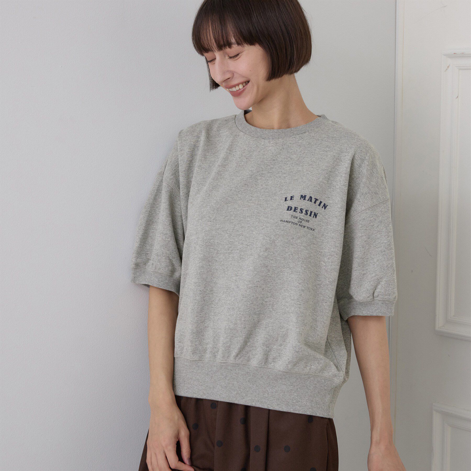 Dessin「ハーフスリーブロゴプルオーバー」|Tシャツ・カットソー|