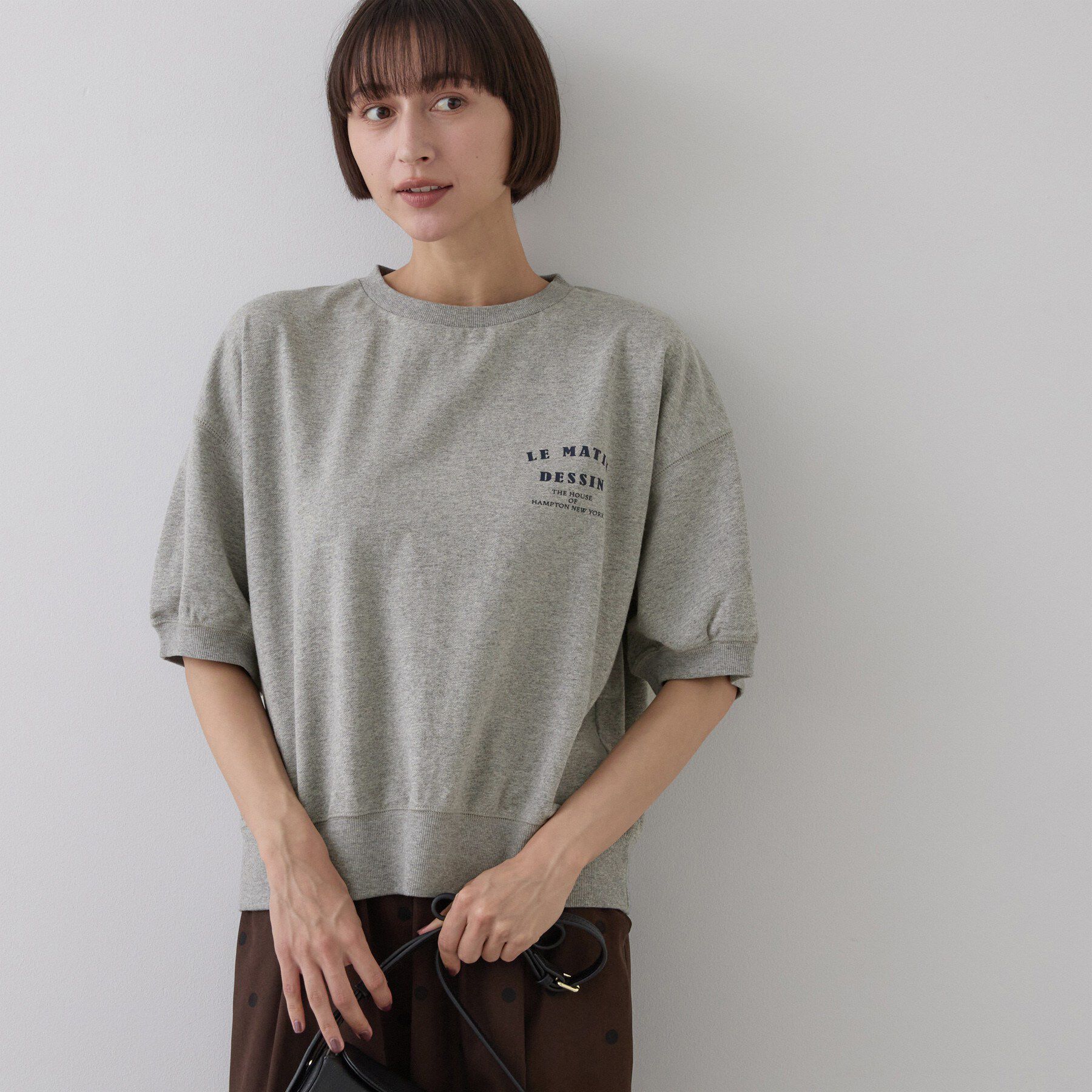 Dessin「ハーフスリーブロゴプルオーバー」|Tシャツ・カットソー|