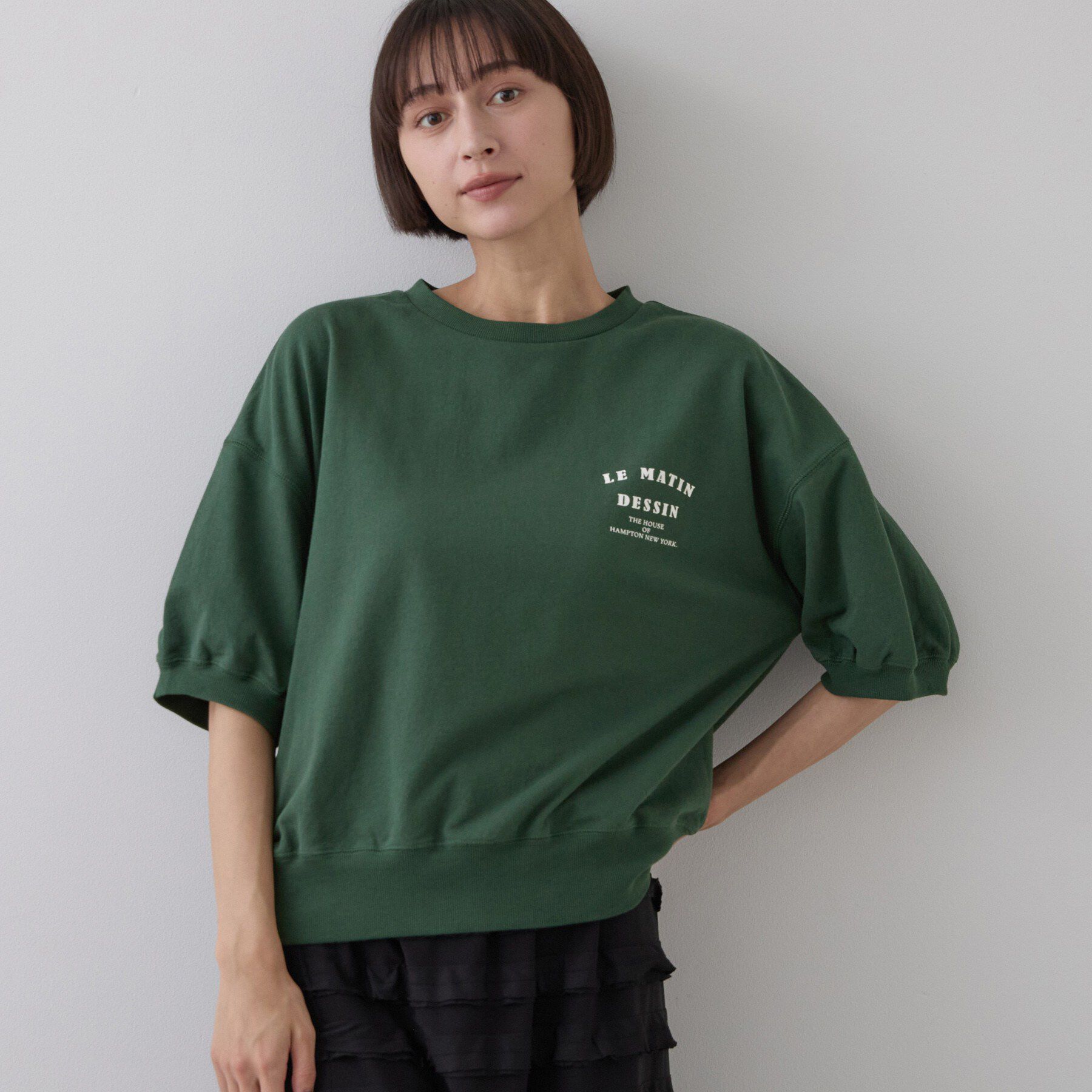 Dessin「ハーフスリーブロゴプルオーバー」|Tシャツ・カットソー|