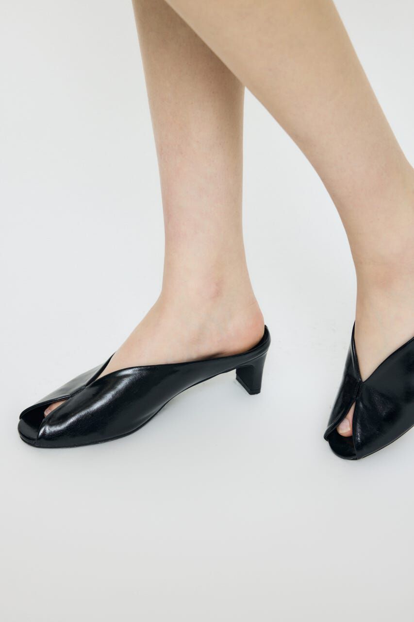 MOUSSY「OPEN TOE SQUARE HEEL ミュール」|サンダル|