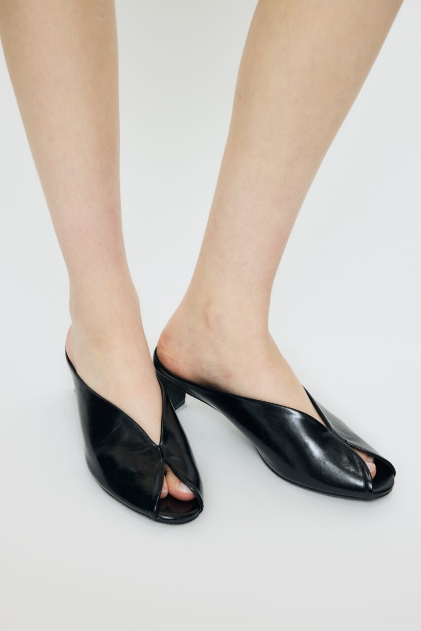 MOUSSY「OPEN TOE SQUARE HEEL ミュール」|サンダル|