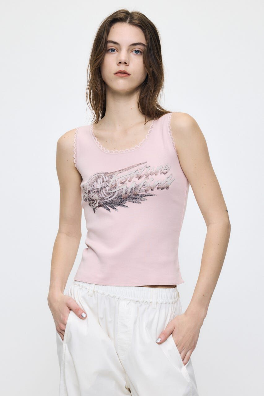 MOUSSY「LACE TRIM タンクトップ」|タンクトップ|