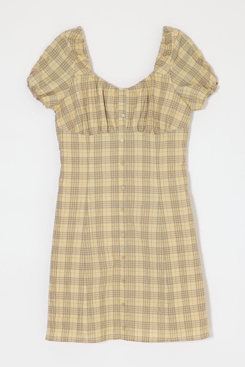 MOUSSY「2WAY SHIRRING MINI ドレス」|ワンピース|
