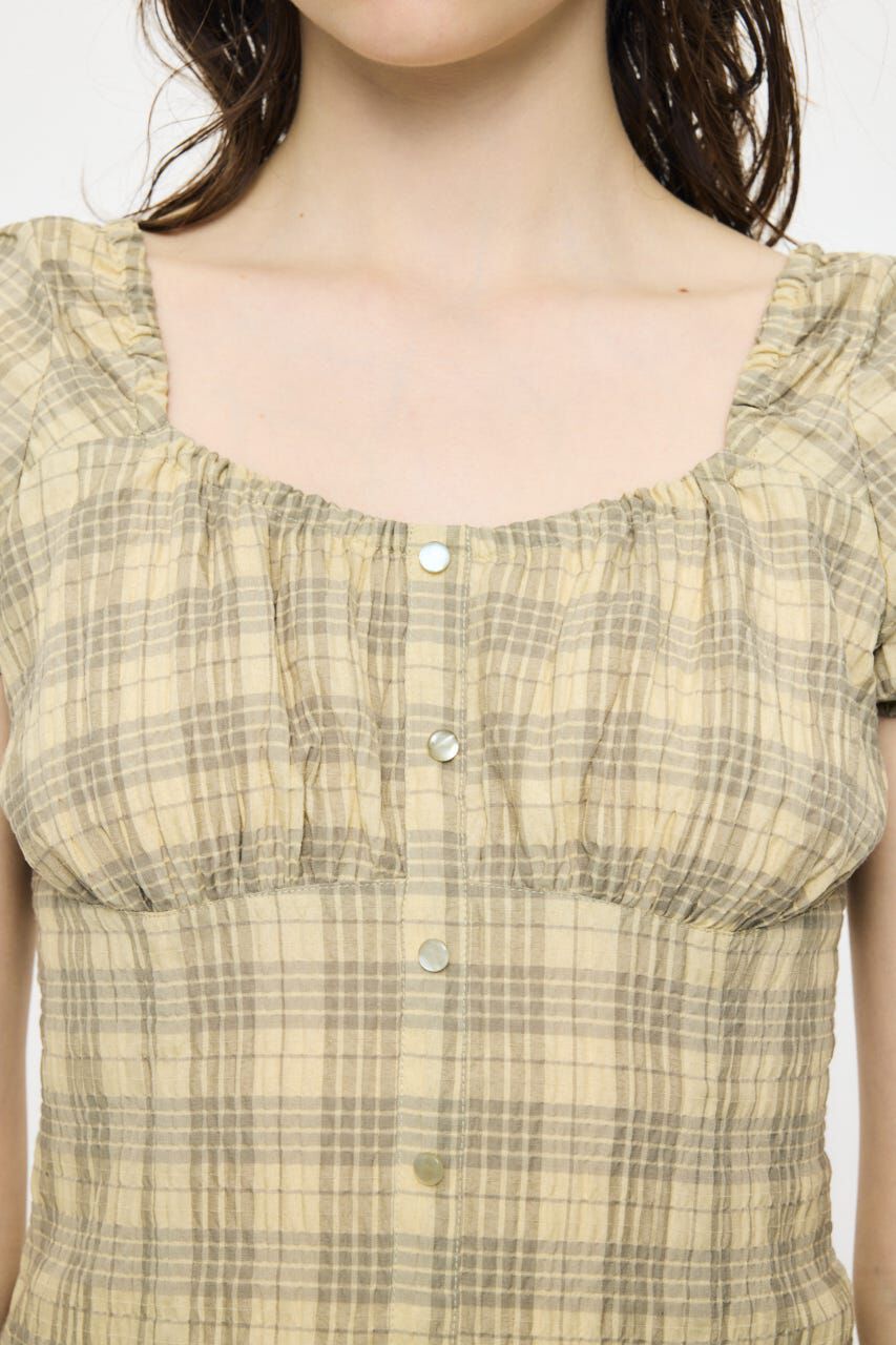 MOUSSY「2WAY SHIRRING MINI ドレス」|ワンピース|