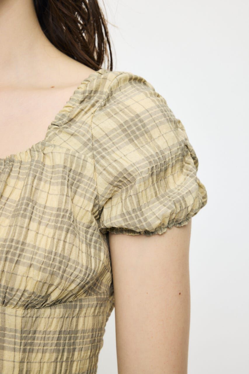 MOUSSY「2WAY SHIRRING MINI ドレス」|ワンピース|