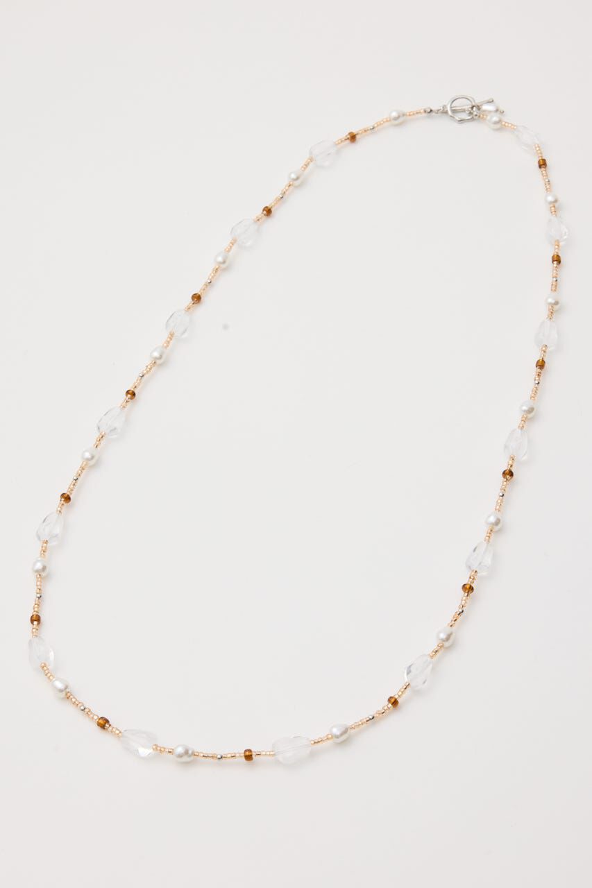MOUSSY「F/PEARL MIX BEADED ネックレス」|ネックレス|