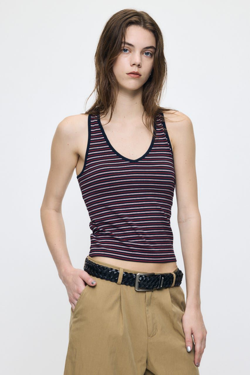MOUSSY「BACK CROSS CUP タンク」|タンクトップ|