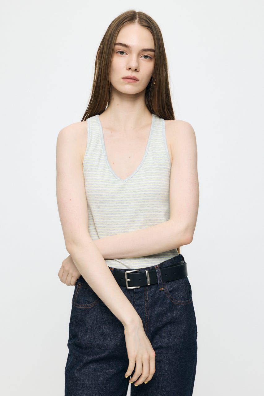 MOUSSY「BACK CROSS CUP タンク」|タンクトップ|