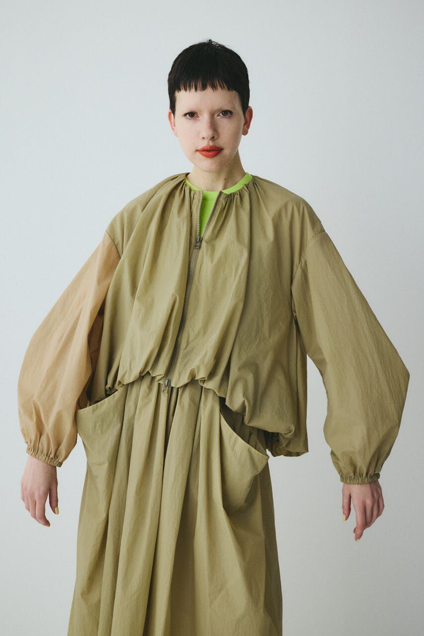 HeRIN.CYE「Balloon hem nylon blouson」|ブルゾン・スタジャン|